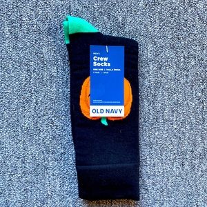 3/$18 Pumpkin Jack-O-Lantern Halloween Funny Novelty Crew Socks - Brand New
